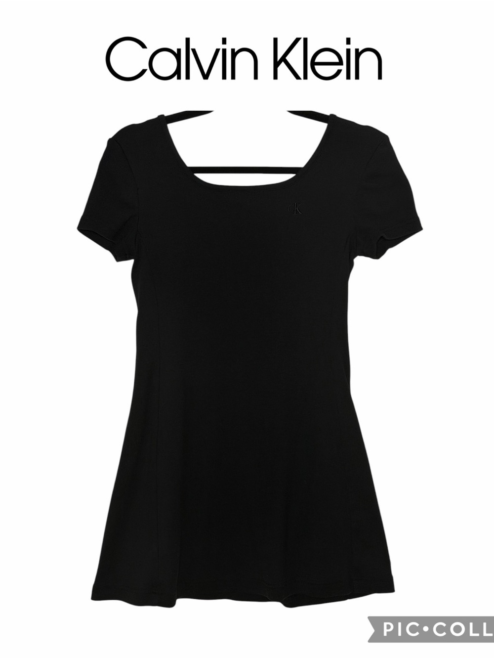 Calvin Klein women little black skater mini dress size small